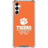 Clemson University Tigers Est 1889 Orange Galaxy A15 5G Clear Case